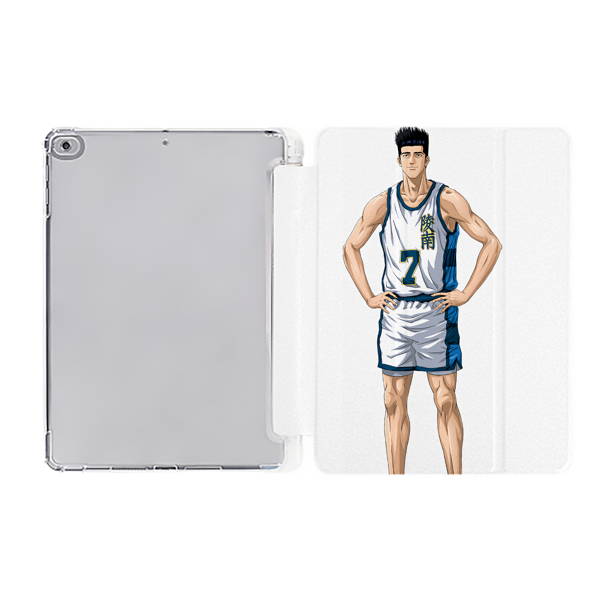（画像用） SLAM DUNK／スラムダンク IPad ケース ペン収納付き 三つ折りスタンド PUレザー×シリコン 対応機種9.5/10.5/10.9インチ